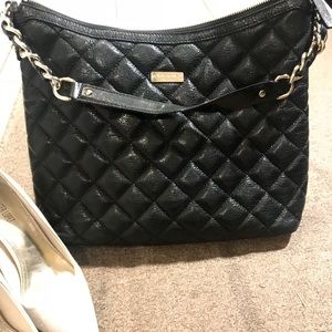 Kate Spade Quilted Purse, Black EUC